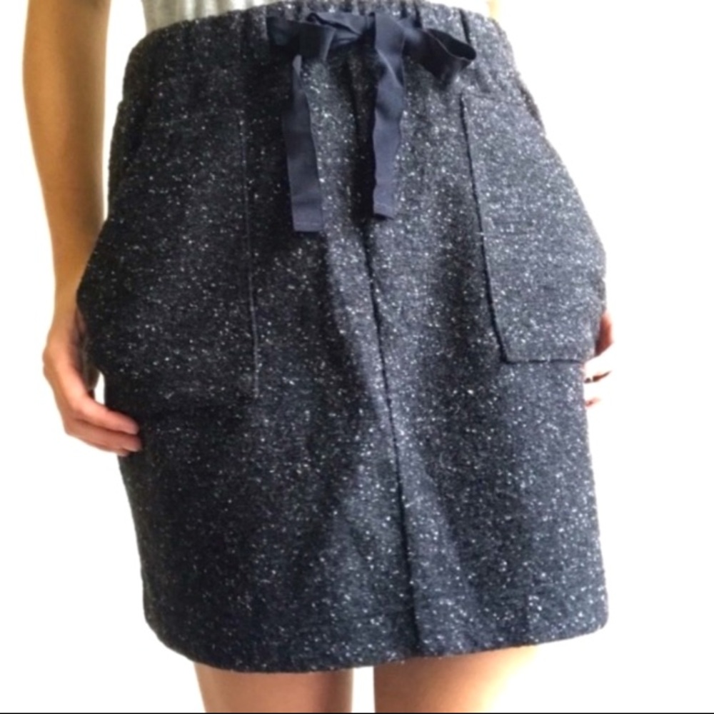 🍒Loft• gray black• mini skirt
